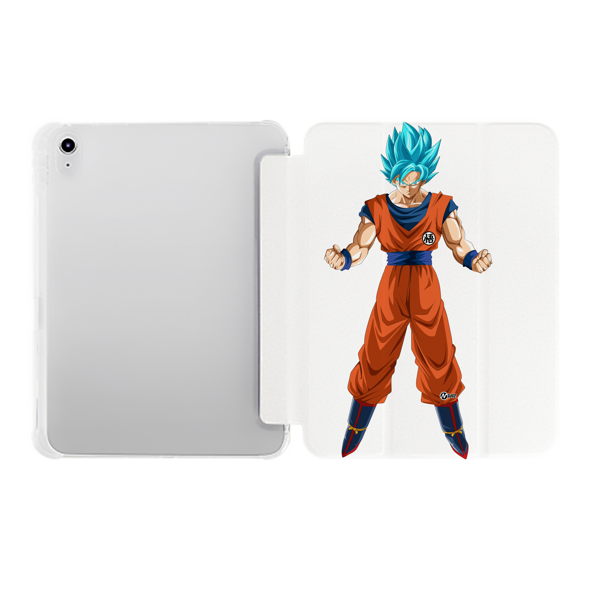 （画像用） ドラゴンボール 孫悟空（そん ごくう）Son Goku カカロット DRAGON BALL Kakarotto IPad ケース ペン収納付き 三つ折りスタンド PUレザー×シリコン 対応機種9.5/10.5/10.9インチ